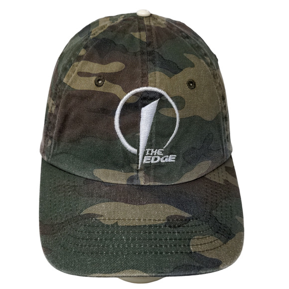 Port Authority Men's Strapback Camo Hat OSFA The Edge Embroidered Logo - Picture 1 of 11
